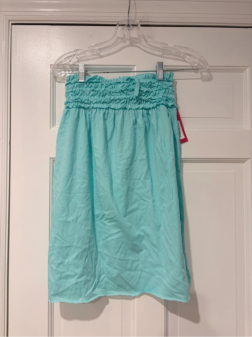 Xhilaration Light Aqua Smocked Waist Casual Skirt